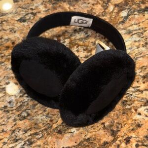 UGG Plush Black Over-Ear Headphones
